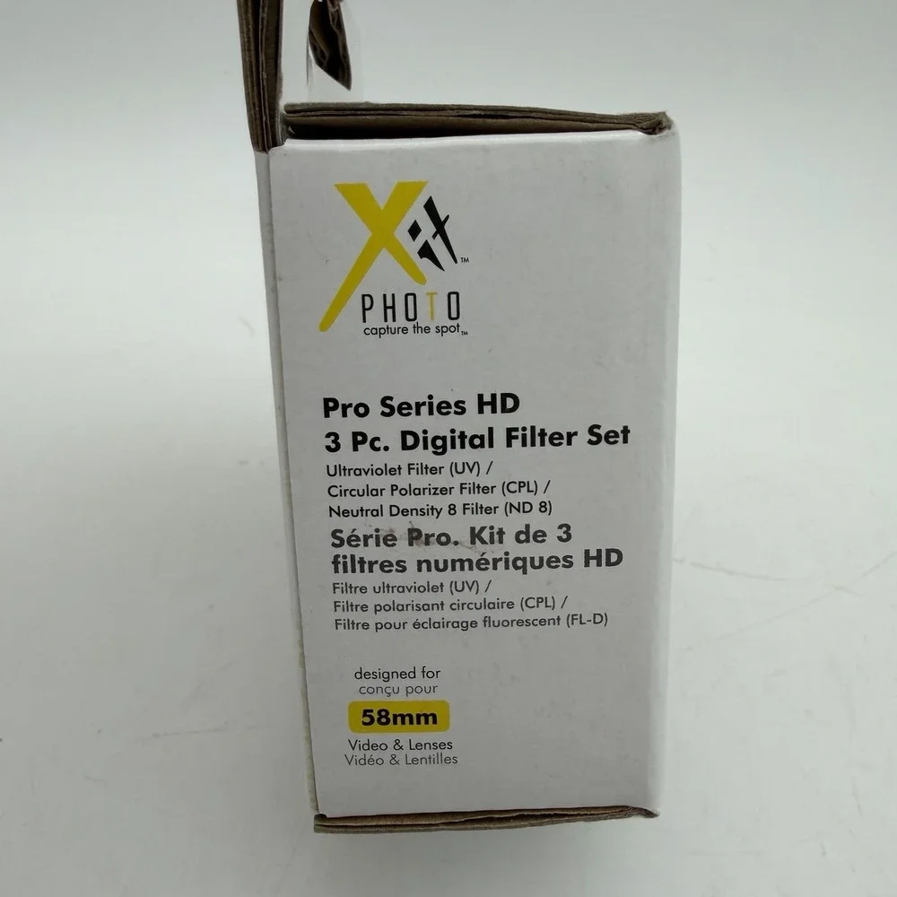 Xit 58mm 3-Piece Multi Coated Glass Filter Kit UV, CP & FLD Filter